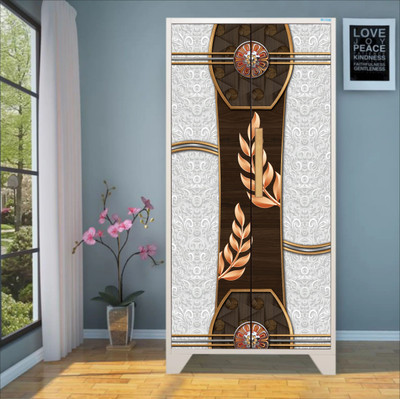 We Kreate 213 cm 3d embossed decorative almirah wallaper Self Adhesive Sticker(Pack of 1)
