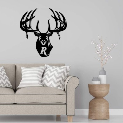 SnappyVinyl 29 cm Remington Country Deer Buck Hunting Self Adhesive Sticker(Pack of 1)