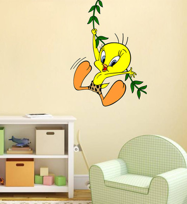 Hanu 75 inch Tweety Bird | Non Reusable Sticker Self Adhesive Sticker(Pack of 1)