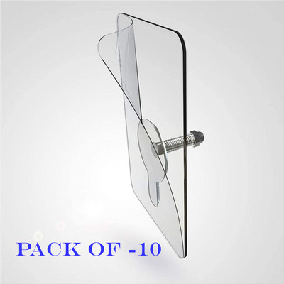 Shreejee 6 cm Nail Free Wall Hook Seamless Screw Adhesive Non-Trace No Drilling - 10 Pack Self Adhesive Sticker(Pack of 10)