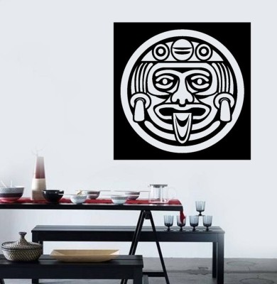 Xskin 27 cm Cult Aztec Face Mask Wall Sticker PVC Vinyl Self Adhesive Sticker(Pack of 1)