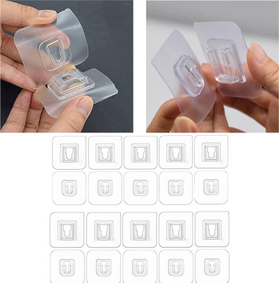 Yakolak Pack of 20 Pairs Self Adhesive Double-Sided Male Female Wall Hooks MFx20.29 Hook 20(Pack of 20)