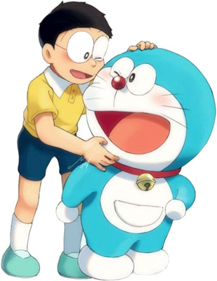 Approach Decor 60 cm Doraemon & Nobita Animals Comics cartoon Self Adhesive Sticker(Pack of 1)