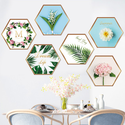 SmartWindow 50 cm Fun Succulents Multi Colour Flowers with Fence WallStickers (50 CM X 70 CM) Self Adhesive Sticker(Pack of 1)