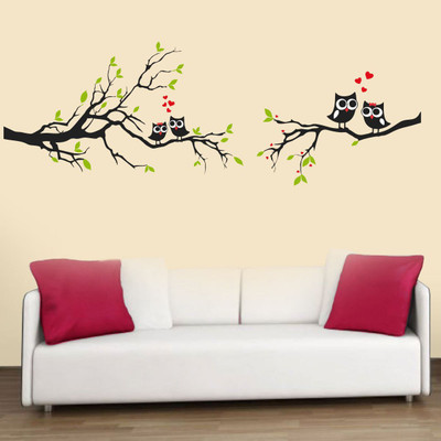 VCREATE DECOR 58 cm Tree Wall Sticker & Decal Self Adhesive Sticker(Pack of 1)