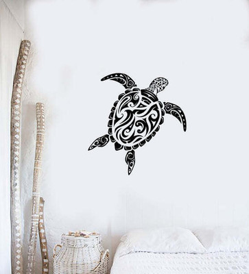 Xskin 27 cm Abstract Turtle Sea Self Adhesive Sticker(Pack of 1)