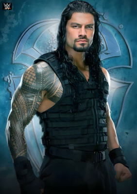 Dumdic 30 cm WWE Roman Reigns A4 Strong Self Adhesive Sticker(Pack of 1)