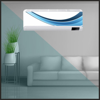 Vijaya enterprises 35.56 cm Pixle print ac stickers air conditioner sticker size (36x14 inch) Self Adhesive Sticker(Pack of 1)