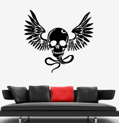 Xskin 27 cm Wings Snake Monster Bones Self Adhesive Sticker(Pack of 1)