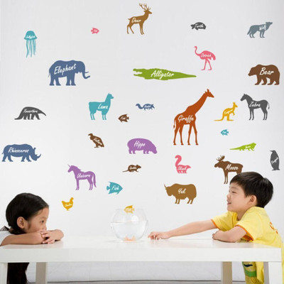 Flipkart SmartBuy 70 cm Animal Design Vinyl Self Adhesive Home Décor Wall Sticker (70 CM X 50 CM) Self Adhesive Sticker(Pack of 1)