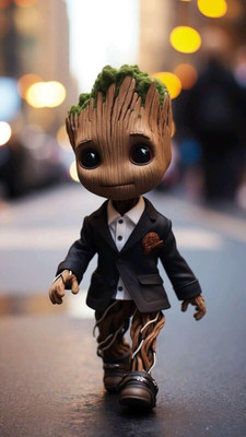 swaroopa 16.5 inch Groot Sticker Self Adhesive Sticker(Pack of 1)