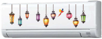 Azan Creation 81 cm Hanging lamp and bird AC STICKER Self Adhesive Sticker(Pack of 1)