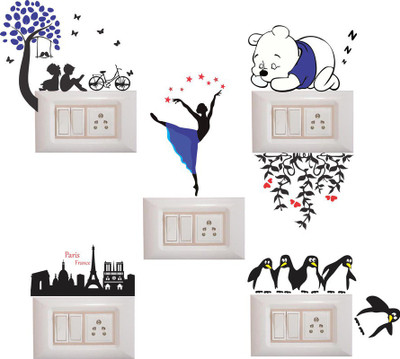 Stickerberry 25 cm Beautifiul Love Switch Board sticker For Home Decor Self Adhesive Sticker(Pack of 1)