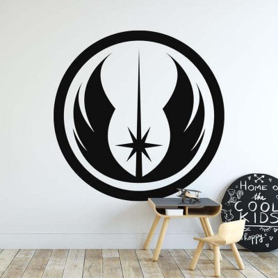 Xskin 40 cm Star Wars Jedi Logo Self Adhesive Sticker(Pack of 1)