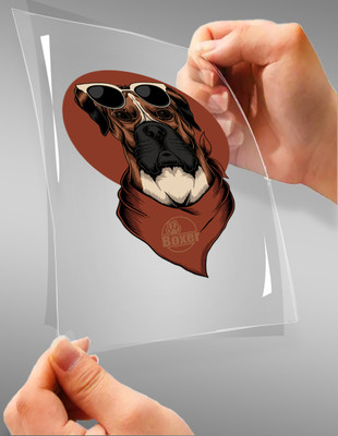 teesgraphy 30 cm BOXER Non-Reusable Sticker(Pack of 1)