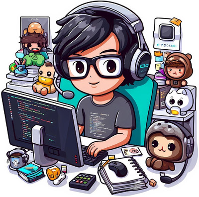 Shree Anant 61 cm Cute Coder Boy Wall Sticker for Kids Room Self Adhesive Sticker(Pack of 1)