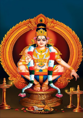 Dumdic 30 cm Iyappan A4 Strong Self Adhesive Sticker(Pack of 1)