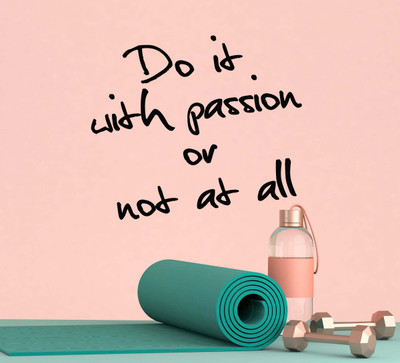 SnappyVinyl 55 cm Poster Phrase Do It With Self Adhesive Sticker(Pack of 1)