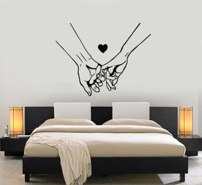 Xskin 27 cm Love Romance Heart lover Self Adhesive Sticker(Pack of 1)