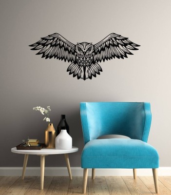 SnappyVinyl 22 cm Owl Wall Sticker PVC Vinyl Self Adhesive Sticker(Pack of 1)