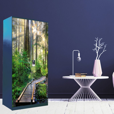WallDaddy 213 cm WDST-RainingJungleWay Self Adhesive Sticker(Pack of 1)