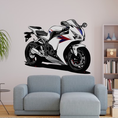 ArtfulDecals 24 inch Adorable Aesthetic BIke Wall sticker for your Home decoration Self Adhesive Sticker(Pack of 1)