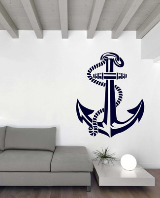 Xskin 27 cm Sea Ocean Nautical Anchor Self Adhesive Sticker(Pack of 1)