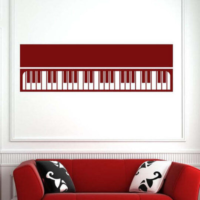 Xskin 18 cm Keyboard Piano Musical Instrument Self Adhesive Sticker(Pack of 1)