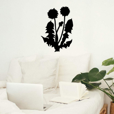 SnappyVinyl 29 cm Dandelion Flower2 Wall Decals, Easy to Apply Self Adhesive Sticker(Pack of 1)