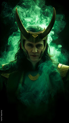swaroopa 16.5 inch Loki Sticker Self Adhesive Sticker(Pack of 1)
