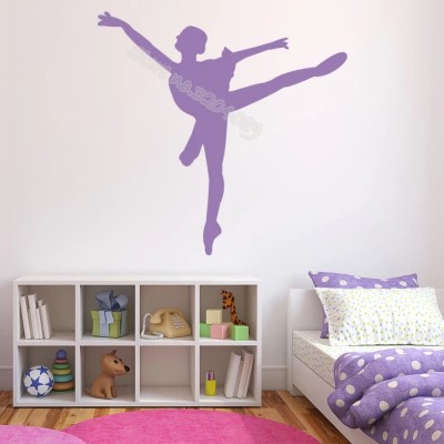 SnappyVinyl 42 cm Ballet Dance Wall Sticker Ballerina Self Adhesive Sticker(Pack of 1)