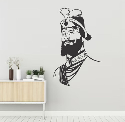 MEHMETDECOR 38 cm Sikh Guru Gobind Singh Wall Stickers & Murals Size - 38x58cm Self Adhesive Sticker(Pack of 1)