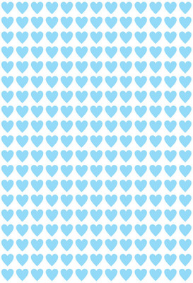 MEDIQO 0.5 inch Hearts Pattern 240 Sticker Self Adhesive Sticker(Pack of 1)
