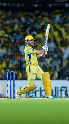 swaroopa 16.5 inch Thala Dhoni A3 size non tearable sticker Self Adhesive Sticker(Pack of 1)
