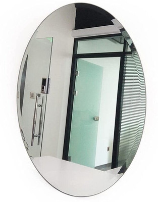 RuHaNest 20 cm Flexible Mirror Sheets Self-Adhesive Plastic Mirror Tiles Non-Glass Mirror Self Adhesive Sticker(Pack of 1)