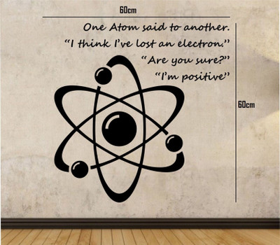 SnappyVinyl 30 cm Physics Quote Self Adhesive Sticker(Pack of 1)