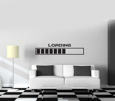 SnappyVinyl 145 cm Gaming Loading Self Adhesive Sticker(Pack of 1)