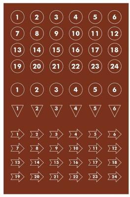 kariskart 2 cm guitar stickers Reusable Sticker(Pack of 1)