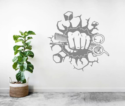 stylishdecor 60 cm m...gray coloursticker Self Adhesive Sticker(Pack of 1)
