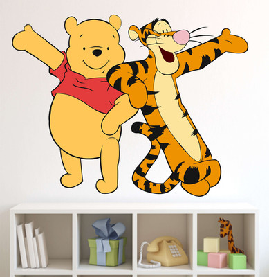 Littlebuds 70 cm Pooh Removable Sticker(Pack of 1)