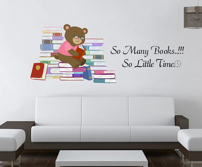 WALLDECORS 60.96 cm STUDY ROOM QUOTES IMAGE Self Adhesive Sticker(Pack of 1)