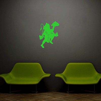 Flipkart SmartBuy 25 cm Glow in The Dark Lord Hanuman Wall Stickers Glow in the Dark Sticker(Pack of 1)