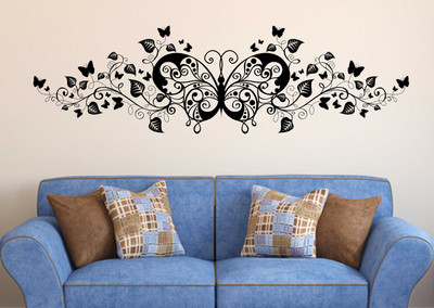 Hanu 95 inch Butterfly | Non-Reusable Sticker Self Adhesive Sticker(Pack of 1)