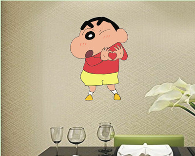 Varadvinayak 33 cm Crayon Shin-chan Cartoon Home & Wall art Sticker For Kids Room Self Adhesive Sticker(Pack of 1)