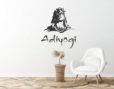 stickermart 76 cm Beautiful Adiyogi Shiva Wall Decal Sticker Self Adhesive Sticker(Pack of 1)