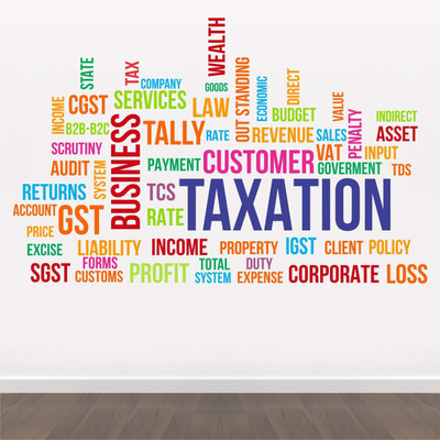 amazinghub 40 cm A...TAXSATION Self Adhesive Sticker(Pack of 1)