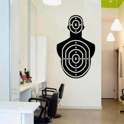 SnappyVinyl 42 cm Shooting Range Self Adhesive Sticker(Pack of 1)