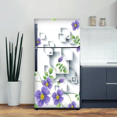 Bnezz 160 cm F-LeafShapeFlower Self Adhesive Sticker(Pack of 1)