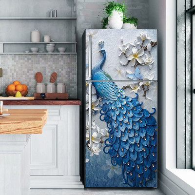 Bnezz 160 cm F-3DPeacock Self Adhesive Sticker(Pack of 1)