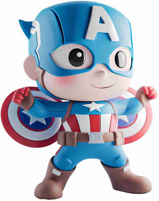 SkyOlla 60 cm Captain America Wall Sticker – Self Adhesive Vinyl Décor for Kids’ Room Self Adhesive Sticker(Pack of 1)